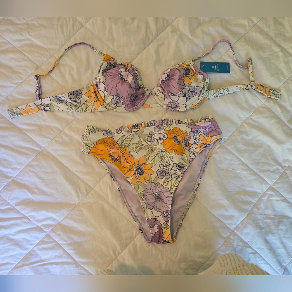 Cupshe two-piece high waist bikini set